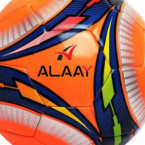 Alaay Promotion Ballon de football Taille 5 Ballon de football en cuir Produit en usine Logo personnalisé Taille 5/4/3/2 Ballon de football - Product Image 2