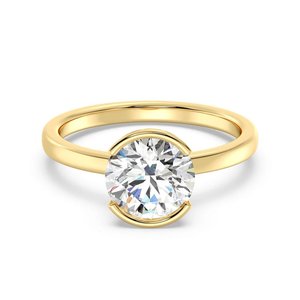 Bague solitaire en diamant de laboratoire - Product Image 1