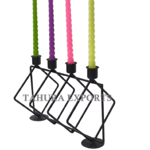 For Christmas Metal Candle Stand <b>Candlestick</b> Holder Ffor Home Decoration Premium Quality Luxury Metal Candle Stand <b>Black</b> - Product Image 1