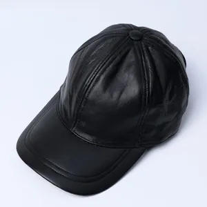 Deri şapka Pakistan Made erkekler hakiki deri şapka özel Logo yeni moda 100% deri şapka