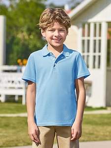 Vêtements d'enfants de couleur unie de bonne qualité, polo personnalisé uni, vêtements d'extérieur de golf rétro respirants, polo, t-shirts pour enfants - Product Image 2