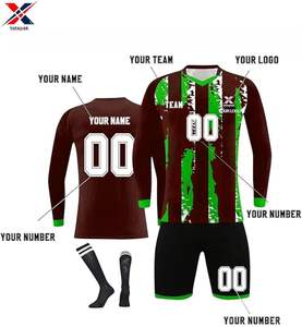 เสื้อทีมฟุตบอล โพลีเอสเตอร์ 100% ระบายอากาศได้ดี น้ำหนักเบา สวมใส่สบาย ออกแบบสีได้ตามต้องการ สำหรับผู้ใหญ่ ทั้งชายและหญิง เหมาะสำหรับสโมสรและโรงเรียน แบบสั้น - Product Image 2