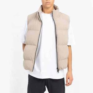 2024 Custom High Street Men's Puffer Bubble Vest Chaquetas OEM Ropa de estilo de trabajo con toda la impresión hecha de material de plumón - Product Image 5