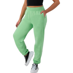 Pantalon de survêtement lourd personnalisé pour femmes pour l'hiver taille élastiquée pantalon de survêtement en polaire vierge Style Streetwear avec devant plat - Product Image 1