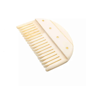 Peine de Hueso de Búfalo Vikingo con Diseño de Flores Talladas para Masaje Capilar y Estilo Moderno, Material de Hueso Indio Natural - Product Image 1