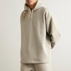 เสื้อมีฮู้ดคล้องไหล่ของผู้ชายผ้าฝ้ายผสมแนวสตรีทเสื้อแบบยั่งยืนป้องกันการหดตัว - Product Image 2