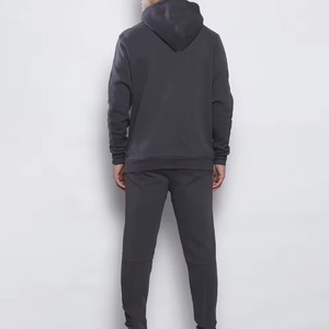 Survêtement de sport pour homme en polyester/coton molletonné avec cordon de serrage, respirant et écologique, services OEM disponibles - Product Image 2