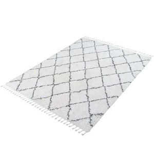 Tapis moderne en coton tissé Impressions géométriques douces à tissage plat aux tons neutres pour les intérieurs urbains New Age Disponible en gros - Product Image 5