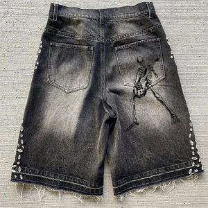 High Quality Summer <b>Men</b> Denim Shorts Male <b>Jeans</b> <b>Men's</b> Short Pants Young <b>Jeans</b> Loose Denim <b>Jean</b> Shorts OEM Serviced - Product Image 2