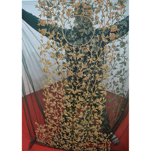 Top luxueux perles de cristal classiques somali Dirac ensemble tissu de dentelle perlée lourde de haute qualité - Product Image 4