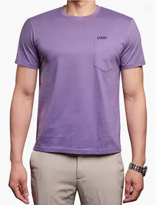 Various Color 100% Cotton Single Jersey Export Oriented O Neck Short Sleeve Stylish Pocket T Shirt For Mens Available