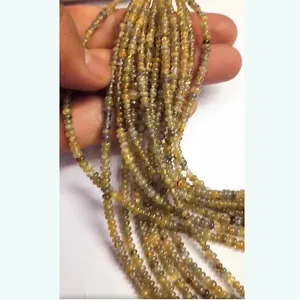 7 Strands Natural Tanzanite 5x3mm Rondelle smooth beads 463 ct lot Iroc Sales 16 inch length gemstone beads necklace