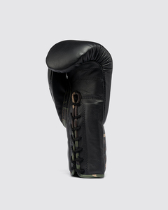 New Fight Hot Selling <b>Black</b> <b>Laced</b>-Up Fighting Boxing <b>Gloves</b> Compettiton MMA Muy Thai Sparring Pair Adults & Kids - Product Image 3