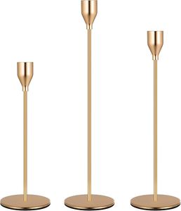 Candelabro de Metal decorativo, candelabro de cristal de estilo europeo con elegantes soportes de portavelas para boda y Navidad - Product Image 1