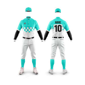 Personalizado transpirable de alta calidad al por mayor precio uniformes de béisbol Venta caliente para adultos superventas 100% poliéster - Product Image 1