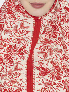 Vente en gros modeste robe musulmane pour femmes nouveau design ensemble de cordon XL rayonne tissé méthode de tissage automne commande disponible prix réduit - Product Image 5