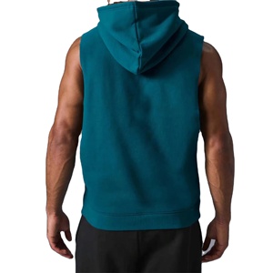 Débardeur à capuche décontracté pour homme, sans manches, léger, pour l'entraînement en salle de sport et le port quotidien, débardeur pour homme - Product Image 2