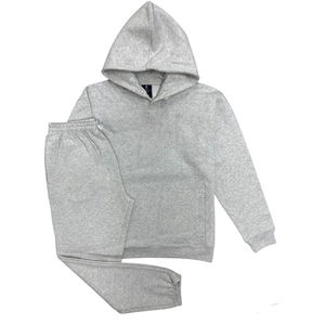 100% algodón Boxy-Fit Tech Fleece ropa deportiva hombres Slim Fit entrenamiento chándal personalizado Jogging traje pieza conjunto deportes de invierno - Product Image 2