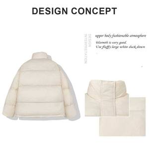 Blouson Bomber Femme Élégant Imperméable et Respirant avec Col Montant et Boutons sur le Devant en Tissu Mémoire pour la Saison Hivernale - Product Image 4