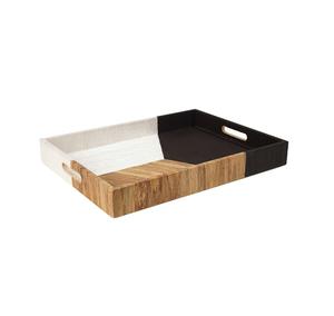 Bandeja de servicio de madera de producto hecho a mano de bajo precio para utensilios de cocina para el hogar del Hotel y bandeja para servir frutas de comida de mesa Venta de fábrica - Product Image 3