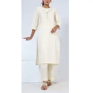 Rasen- und Baumwollmaterial Made Ladies Shalwar Kameez für Freizeitkleidung Schlussverkauf Damen 3-teiliges Shalwar Kameez mit Dupatta-Set