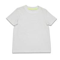 Toplu satış çocuk T-Shirt 170 gsm kısa kollu yuvarlak boyun çocuklar düz T Shirt erkek gömlek çocuklar çocuk giyim