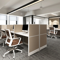 Postes de travail et cabines de bureau modulaires modernes |   Utilisation scolaire et de bureau, tailles personnalisables, installation facile