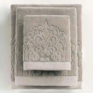 Ensemble de serviettes de bain de luxe en jacquard blanc pour hôtel, 100% coton, grande serviette de plage, serviette de bain à séchage rapide, absorbante - Product Image 4