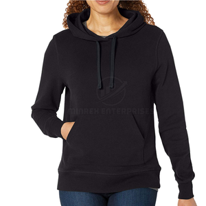 เสื้อฮู้ดลำลองแบบสวมหัวสำหรับผู้หญิงเสื้อครอปย้อมสีล้วนสำหรับใส่ออกกำลังกาย - Product Image 4