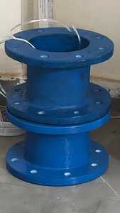 Raccord de tuyau en fonte ductile Double bride pièce courte bleu rond poli qualité d'exportation produit Durable - Product Image 3