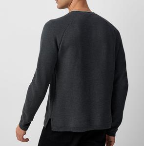 Pull d'hiver respirant en coton et laine avec logo personnalisé en tricot pour hommes à bas prix - Product Image 4