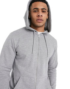 Sweat à capuche zippé personnalisé de qualité supérieure pour homme, sweat à capuche zippé intégral de qualité supérieure, 100% coton, poids lourd - Product Image 4