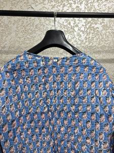 Chaqueta acolchada de algodón con estampado de bloque de mano indio para mujer, nuevo estilo transpirable y tejido con decoración de bolsillo para otoño - Product Image 3