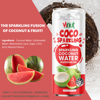 Eau de coco pétillante VINUT, réfrigérée, 320 ml, HALAL KOSHER, fabricant OEM ODM, étiquette privée, échantillon gratuit, potable, 24 mois