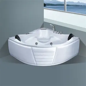 Vasca idromassaggio ad angolo jacuzzi europea vasca idromassaggio a buon mercato per l'intera vendita vasca da bagno Freestanding moderna