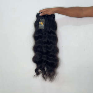 Proveedores de cabello natural virgen liso, ondulado y rizado, Proveedor de cabello humano virgen brasileño ondulado tipo visón, cabello natural virgen negro - Product Image 2