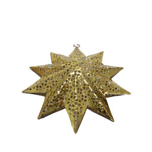 Gran diseño de hierro, Estrella colgante de Metal, pared decorativa de Color dorado para el hogar y la decoración de Navidad, adorno hecho a mano a granel - Product Image 6