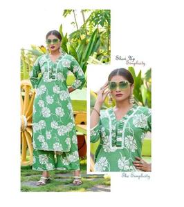 Meilleur Kurti en coton Khadi imprimé, tenue ethnique tendance pour femmes, pour les fêtes, les mariages et les célébrations - Product Image 4
