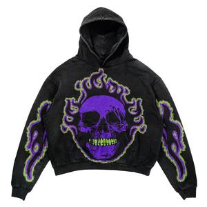 Sweat-shirt à capuche et sweat-shirt pour hommes de haute qualité en polyester surdimensionné sublimé avec logo imprimé personnalisé Oem vente en gros - Product Image 4