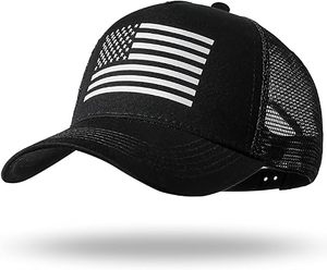 American Flag <b>Trucker</b> <b>Hat</b> - Snapback <b>Hat</b>, Baseball Cap for Men <b>Women</b> - Breathable Mesh Side, Adjustable Fit - for Casual Wear - Product Image 4