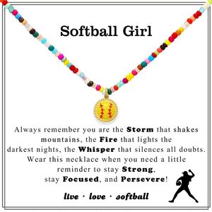 Collana con perline colorate <span class=keywords><strong>a</strong></span> tema basket e calcio, regalo per ragazze e donne, accessori sportivi, ciondolo, <span class=keywords><strong>gioielli</strong></span>. - Product Image 4