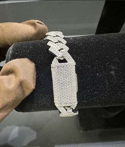 VVS Moissanite Bracelet en argent sterling 925 10MM 8 pouces - Product Image 4