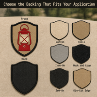 Patchs brodés personnalisés, faible MOQ, feuilles de chêne rondes, gland en relief, patch thermocollant en satin pour veste d'automne à thème naturel