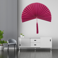 Ventilateur mural en bambou Décoration murale, tenture murale, décoration d'intérieur, accessoires de décoration d'intérieur très esthétiques, vente en gros.