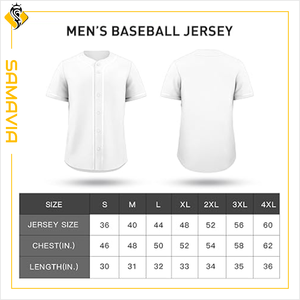 SAMAVIA Camisetas de Béisbol Personalizadas Duraderas y Transpirables, Ropa Deportiva 100% Poliéster para Equipos de EE. UU., Ajuste Personalizado - Product Image 5