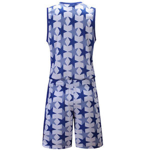 ชุดเสื้อกีฬาบาสเก็ตบอลแบบยูนิเซ็กซ์ ระบายอากาศได้ดี แห้งเร็ว ไซส์ใหญ่ ป้องกันแบคทีเรีย ป้องกันรังสียูวี ดีไซน์ล่าสุด พรีเมียม สไตล์เรโทร 100% - Product Image 4