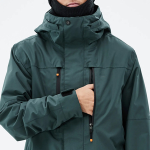 2025 veste de ski et de snowboard chauffante pour hommes équipement de plein air imperméable pour les sports d'hiver fermeture à glissière atlantique foncé - Product Image 5