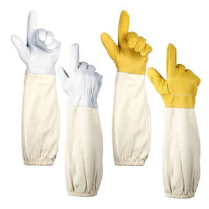 Apicultura Seguridad profesional Cuero Amarillo/Manga larga transpirable Trabajo de patio Equipo de apicultura Guantes de abeja - Product Image 5