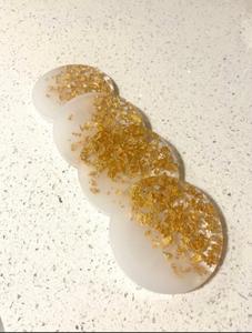 Fabricante en India ofrece elegantes posavasos de resina dorada al mejor precio para alfombrillas y almohadillas - Product Image 6