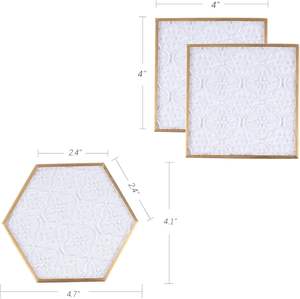 Ensemble de vaisselle classique multi-usages de haute qualité en laiton doré et en verre, comprenant un verre à vin, des mugs, des sous-verres, style antique - Product Image 5